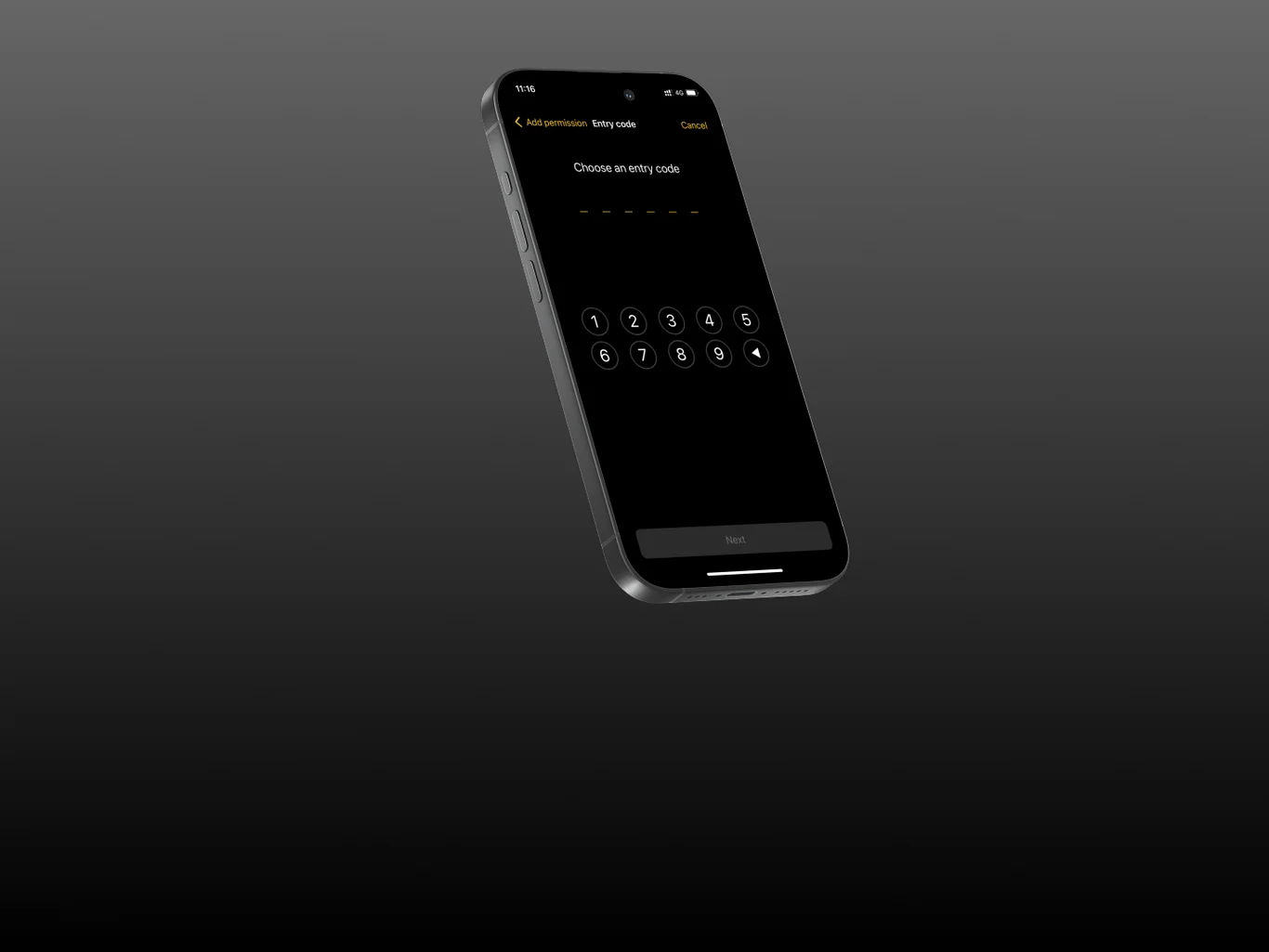 Nuki Keypad 2 NFC tuş takımında kod girişi